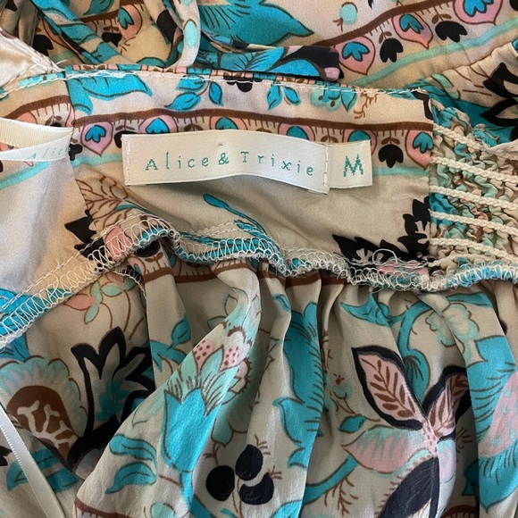 Alice and Trixie midi dress silk. Halter top - Picture 2 of 6